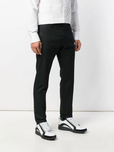 Shop Dsquared2 Slim-fit Tailored Trousers In Black