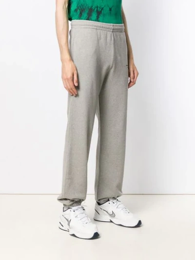 Shop Off-white Logo Jogging Trousers In Grey