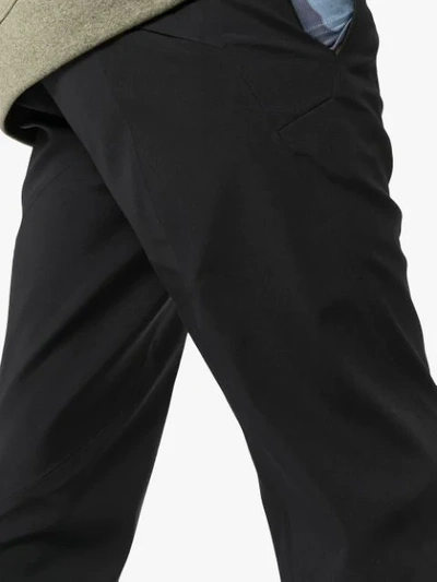 Shop Arc'teryx Indisce Straight Leg Trousers In Black