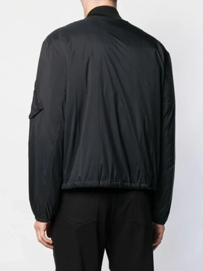 Shop Mcq By Alexander Mcqueen Shell Bomber Jacket In Black