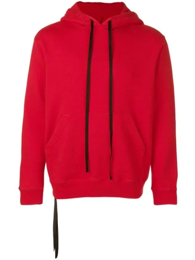 Shop Ben Taverniti Unravel Project Tie Knot Hoodie In Red