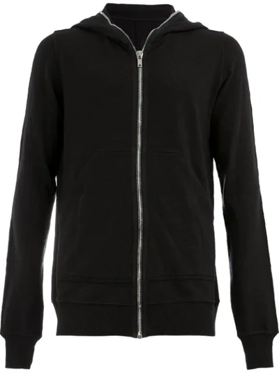 Shop Rick Owens Drkshdw Zipped Hoodie In Black