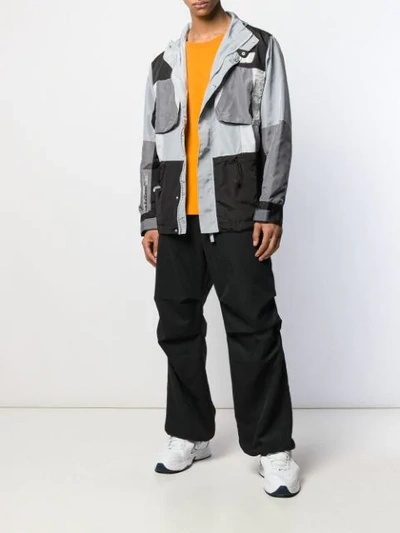 Shop C2h4 Colour-block Jacket In Grey