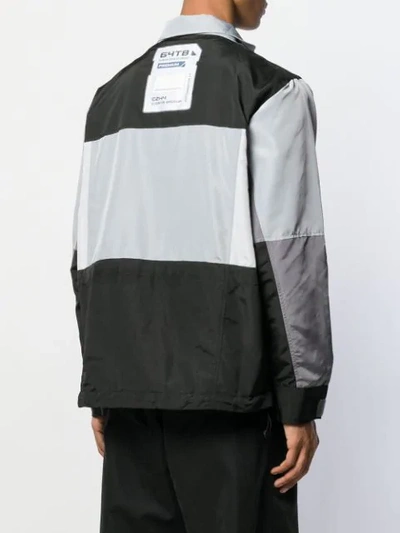 Shop C2h4 Colour-block Jacket In Grey