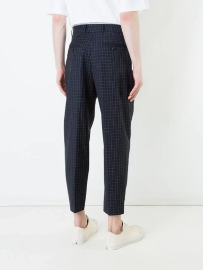 Shop 3.1 Phillip Lim / フィリップ リム 3.1 Phillip Lim Cropped Check Trousers - Blue