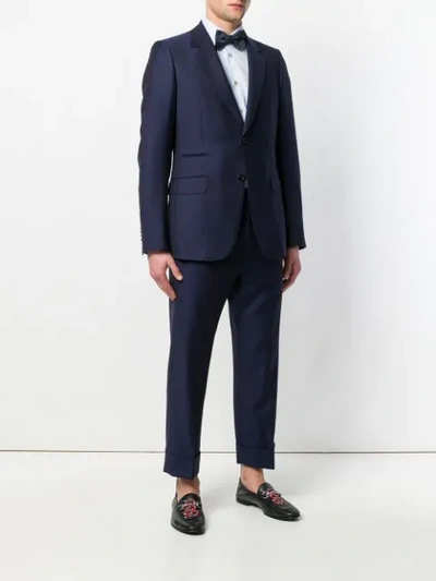 Shop Gucci Monaco Fine Dots Suit In Blue