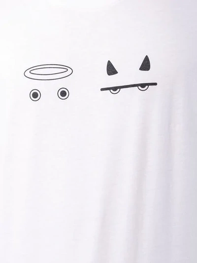 Shop Odin Angel Devil T-shirt In White