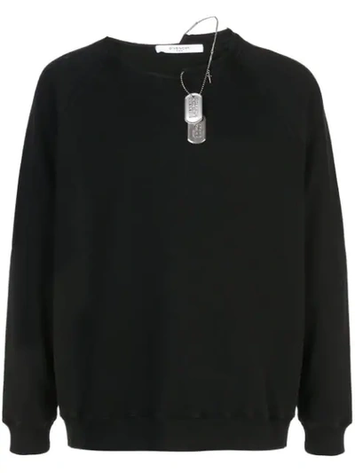 Shop Givenchy Jersey Sweatshirt In Black