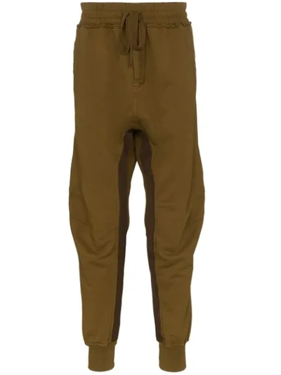 Shop Haider Ackermann Moonshape Perth Cotton Sweatpants In Brown