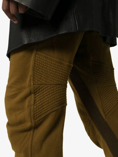 Shop Haider Ackermann Moonshape Perth Cotton Sweatpants In Brown