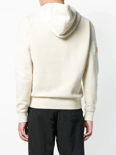 Shop Ami Alexandre Mattiussi Hoodie With Patch In Neutrals