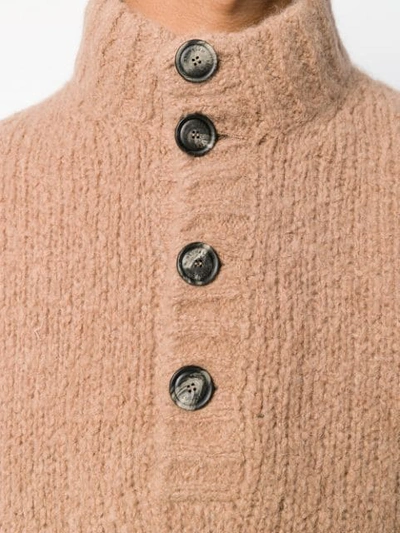 Shop Brunello Cucinelli Chunky Knit Sweater In Brown