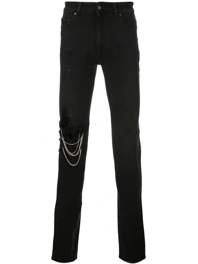 Shop Alchemist 'johnny' Skinny-jeans In Black