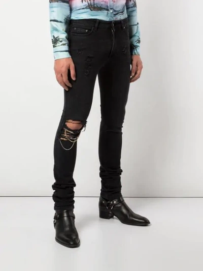 Shop Alchemist 'johnny' Skinny-jeans In Black