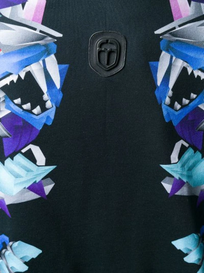 Shop Frankie Morello Robot Beast Printed Sweatshirt - Black