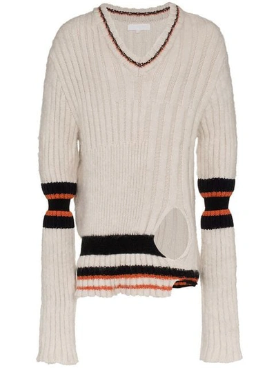 Shop Helen Lawrence Chunky Mohair And Merino Wool Jumper - White