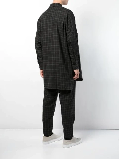 oversized checked shirt