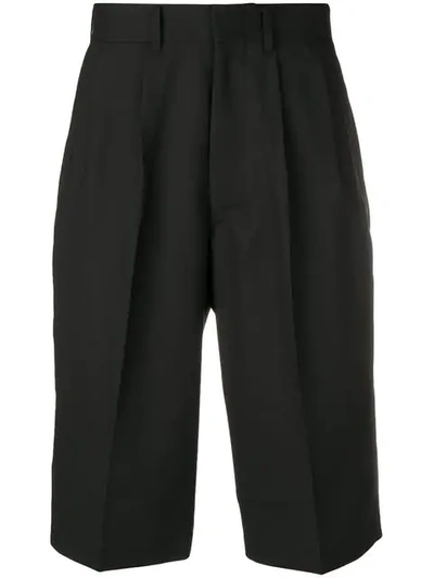 Shop Junya Watanabe Tailored Shorts In Black