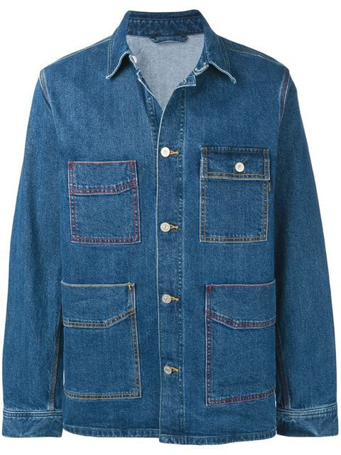 Ps By Paul Smith 'Vintage Stretch' Denim Chore Jacket In Blue | ModeSens