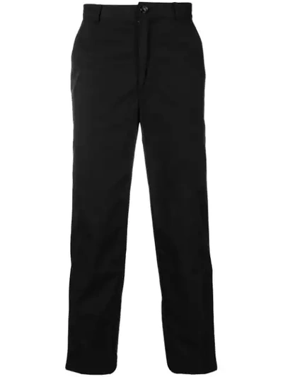 ANDREA CREWS CROPPED TAPERED TROUSERS - 黑色