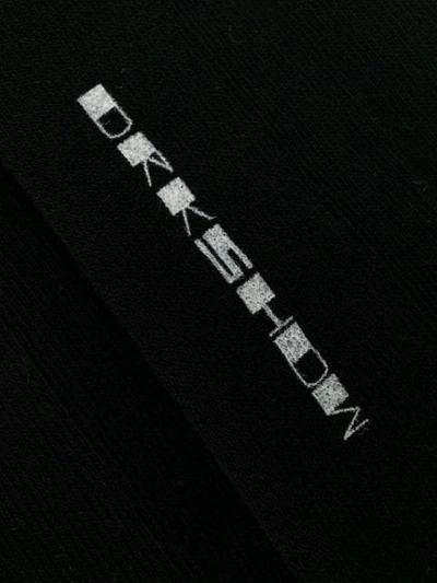 Shop Rick Owens Drkshdw Contrasting Panel Socks In Black