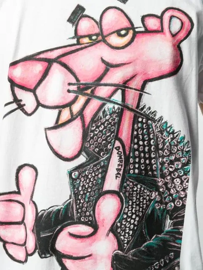 Shop Domrebel Pink Panther Print T-shirt In White