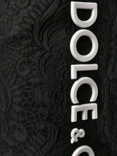 Shop Dolce & Gabbana Jacquard Track Pants In Black