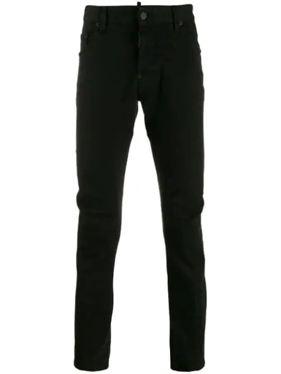 Shop Dsquared2 Tidy Biker Jeans In Black