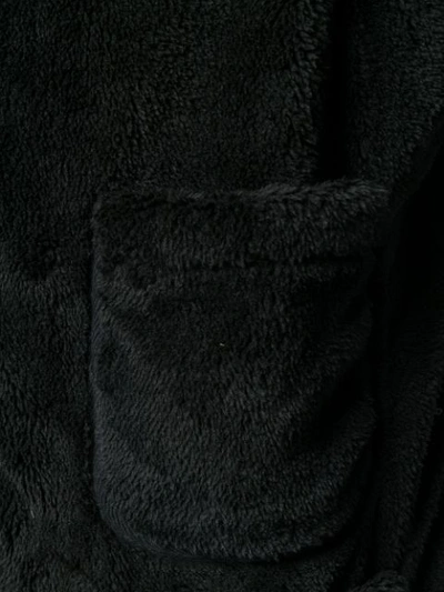 Shop Pop Trading International Furry Zipped Waistcoat In Black