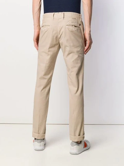 Shop Incotex Slim-fit Trousers In Neutrals