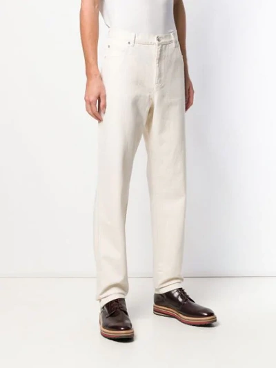 Shop Apc A.p.c. Classic Bootcut Jeans - White