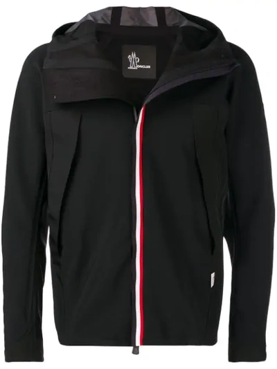 Shop Moncler Zipped Up Lightweight Jacket In Black