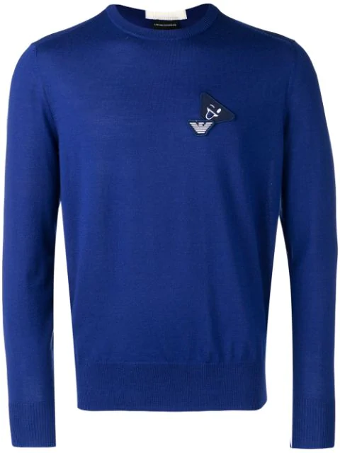 armani blue jumper