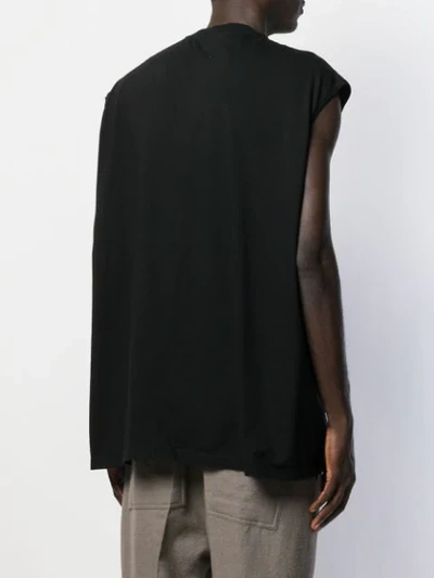 Shop Rick Owens Tank Top T-shirt In 0961 Black/oyster