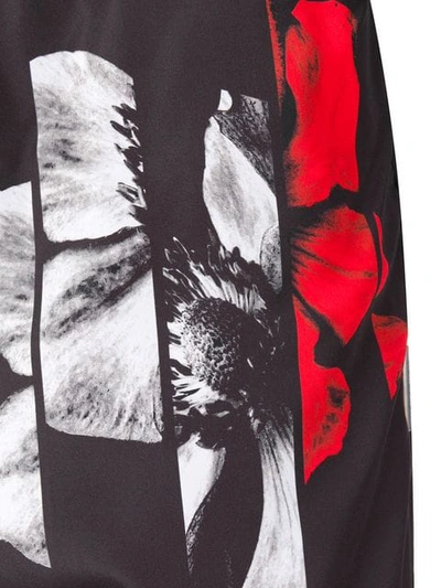 Shop Neil Barrett Flower Swim Shorts - Black