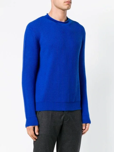 Shop Altea Ribbed Knit Sweater - Blue