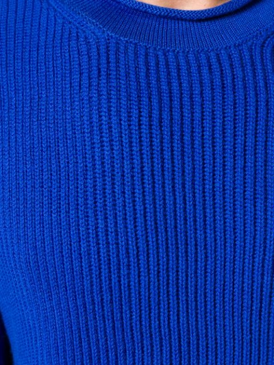 Shop Altea Ribbed Knit Sweater - Blue