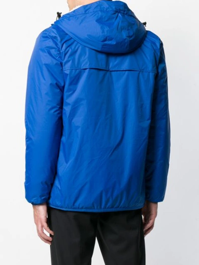 Shop K-way Padded Hooded Jacket - Blue