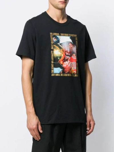 Shop Nike 'jordan Remastered' T-shirt In 010  Black