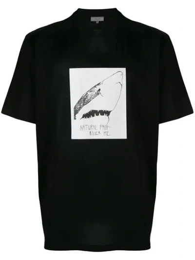 Shop Lanvin Shark T In Black