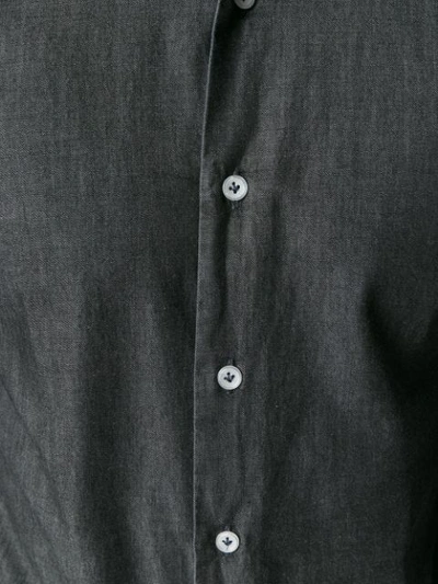 Shop Orian Plain Button Down Shirt In Grey