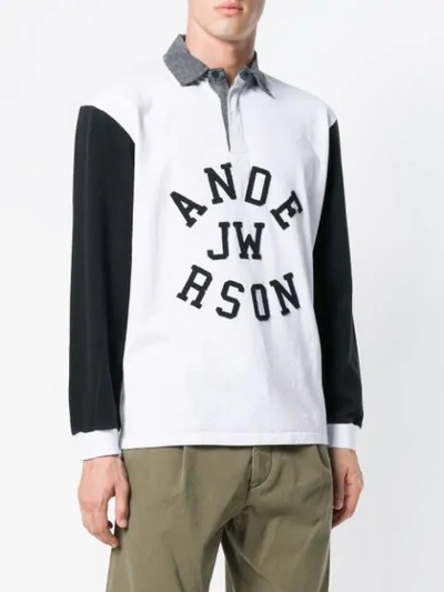 Shop Jw Anderson Rugby Polo Shirt In White