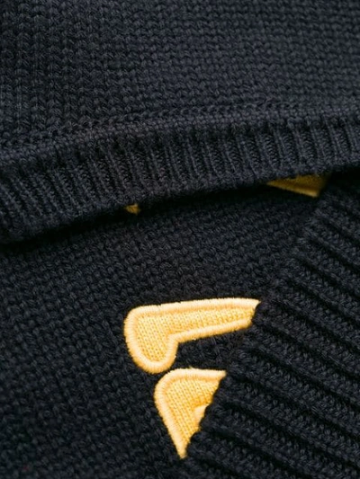 Shop Fendi Bag Bugs Logo Sweater In Black