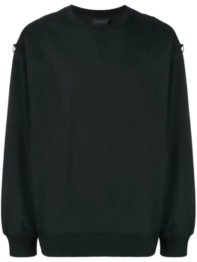 Shop Diesel Black Gold D-ring Sweatshirt In Black