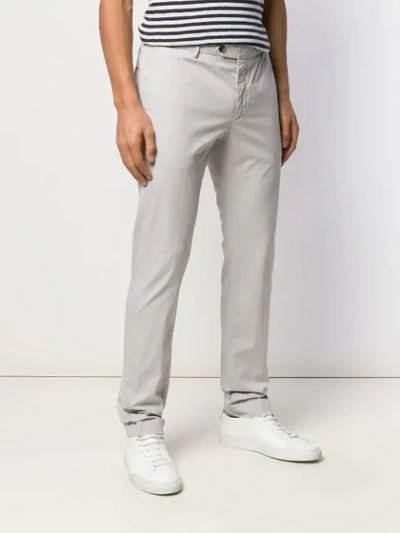 Shop Hackett Straight Leg Chino Trousers In Grey