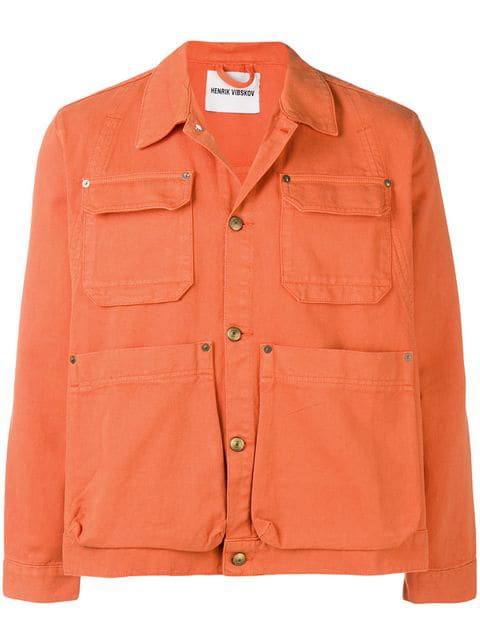burnt orange denim jacket