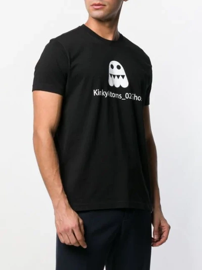 Shop Aspesi Kinky Atoms Print T-shirt In Black
