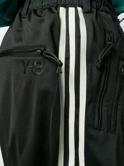 Shop Y-3 Tapered Track Trousers In Black