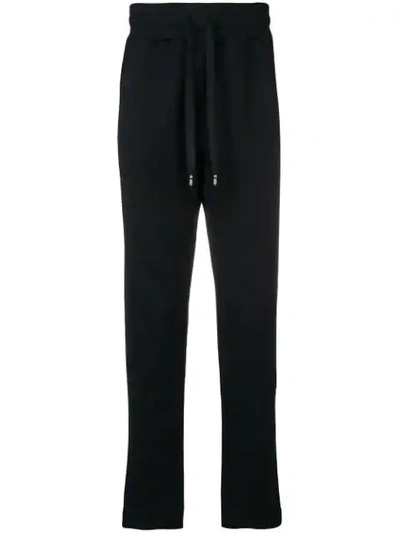 Shop Dolce & Gabbana Sporty Tapered Trousers In Black