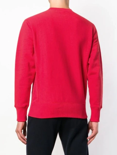 Shop Champion Logo Print Sweatshirt In Red